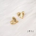 گوشواره قلب خطی برند ژوپینگ - تصویر 2