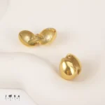 گوشواره میخی مینیمال طلایی اشک ژوپینگ