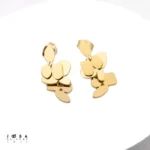 گوشواره میخی گل آویزی برند ژوپینگ