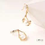 گوشواره میخی مروارید دار ژوپینگ