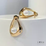 گوشواره میخی مرواریدی ژوپینگ