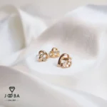 نیم ست قلب طلایی ژوپینگ