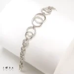 دستبند چند حلقه نقره ای ژوپینگ 1181902695