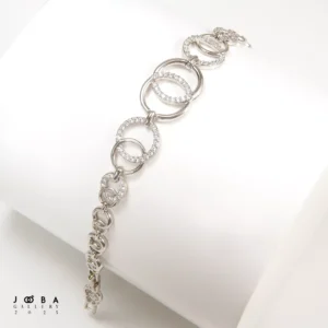 دستبند چند حلقه نقره ای ژوپینگ 1181902695