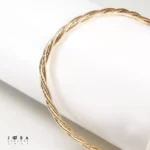 گردنبند طوق دولاین پیچ طلایی ژوپینگ