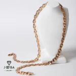زنجیر کارتیه پهن طلایی ژوپینگ