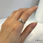 انگشتر تک نگین نقره ای ژوپینگ