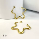 گوشواره ستاره طلایی ژوپینگ