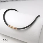 گردنبند خفت مشکی طلایی ژوپینگ