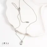 گردنبند نقره ای مدال سربی ژوپینگ - تصویر 2