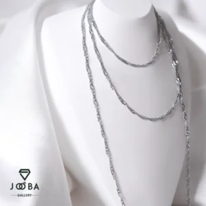 زنجیر دیسکو 60 سانتی نقره ای ژوپینگ کد 206044852